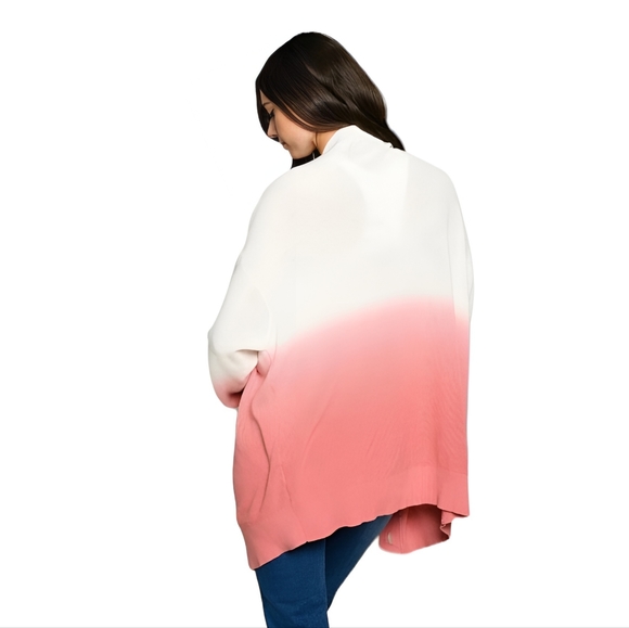 Pink Ombre Button Up Cardigan - Picture 2 of 2